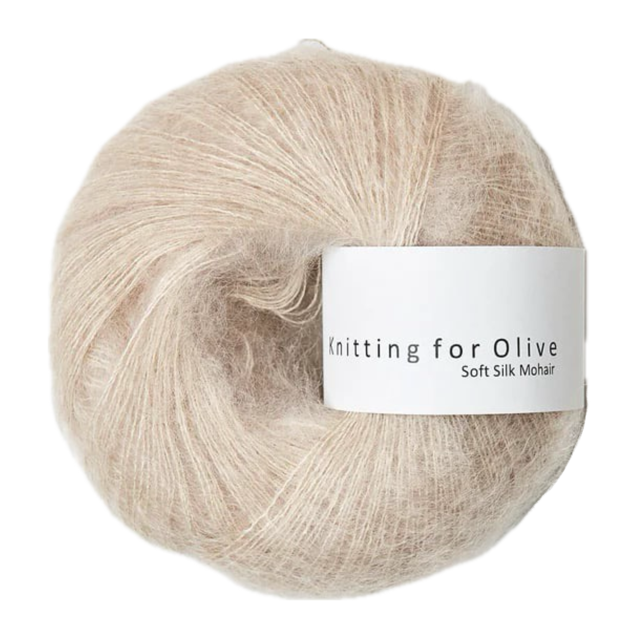 skein of knitting of olive yarn